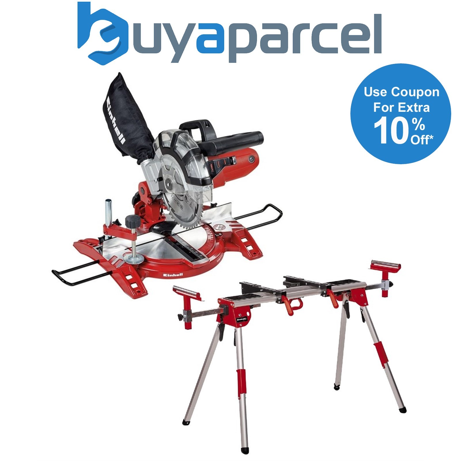 Einhell TC-MS 2112 Crosscut Mitre Saw 210mm 1600W 240V + 1610 Leg Stand 4300295
