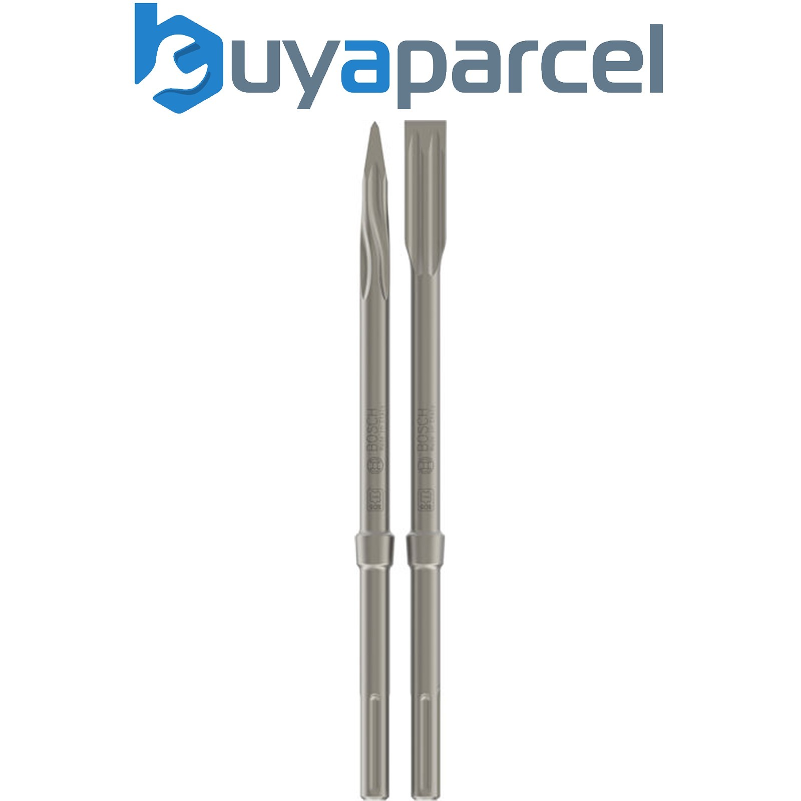 Bosch PRO SDS max-5C Chisel Set Pointed 400mm Flat 25 x 400mm 2+2pcs 2607017368
