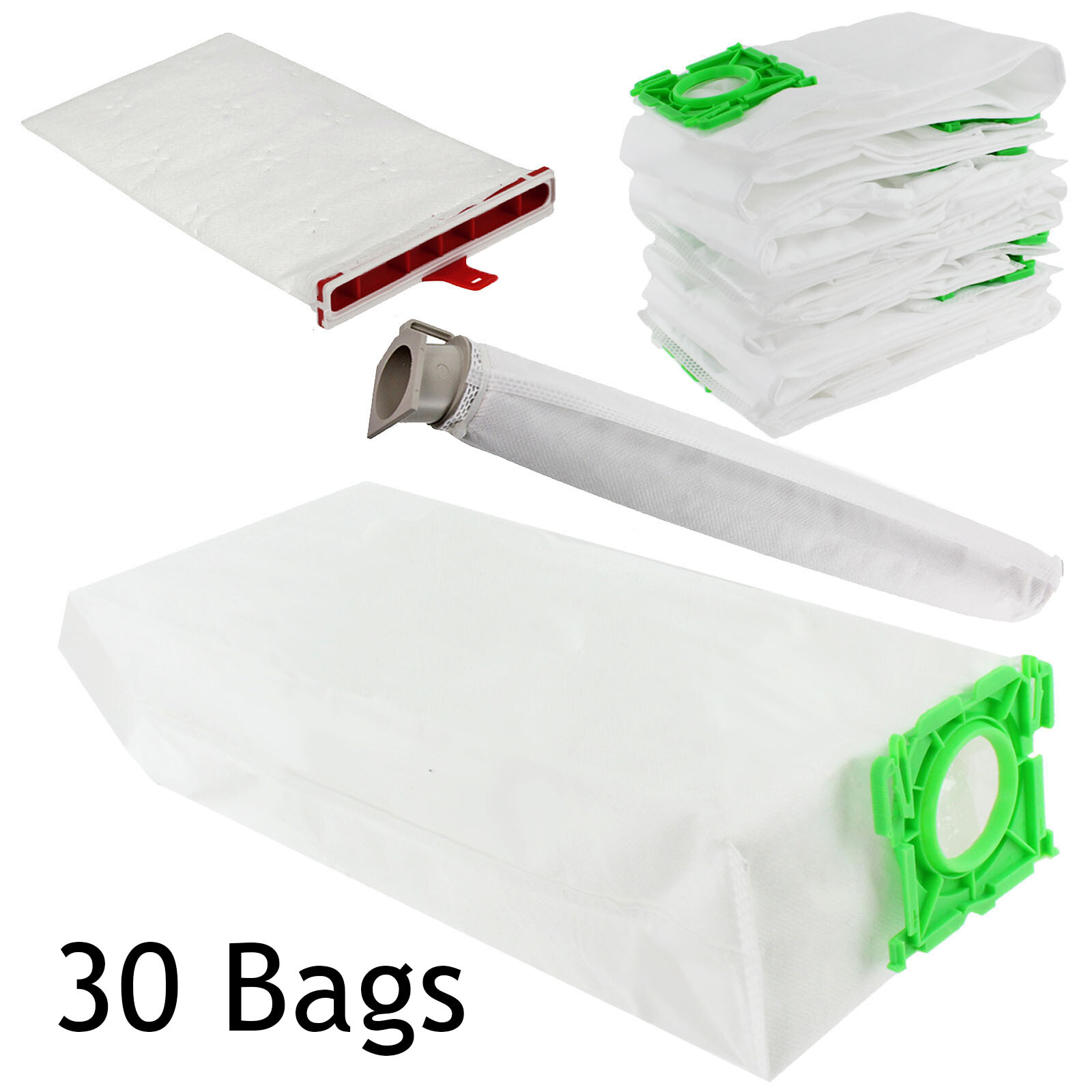 Micro Exhaust Filters + 30 Cloth Bags Compatible for SEBO X7 X8 AUTOMATIC Vacuum