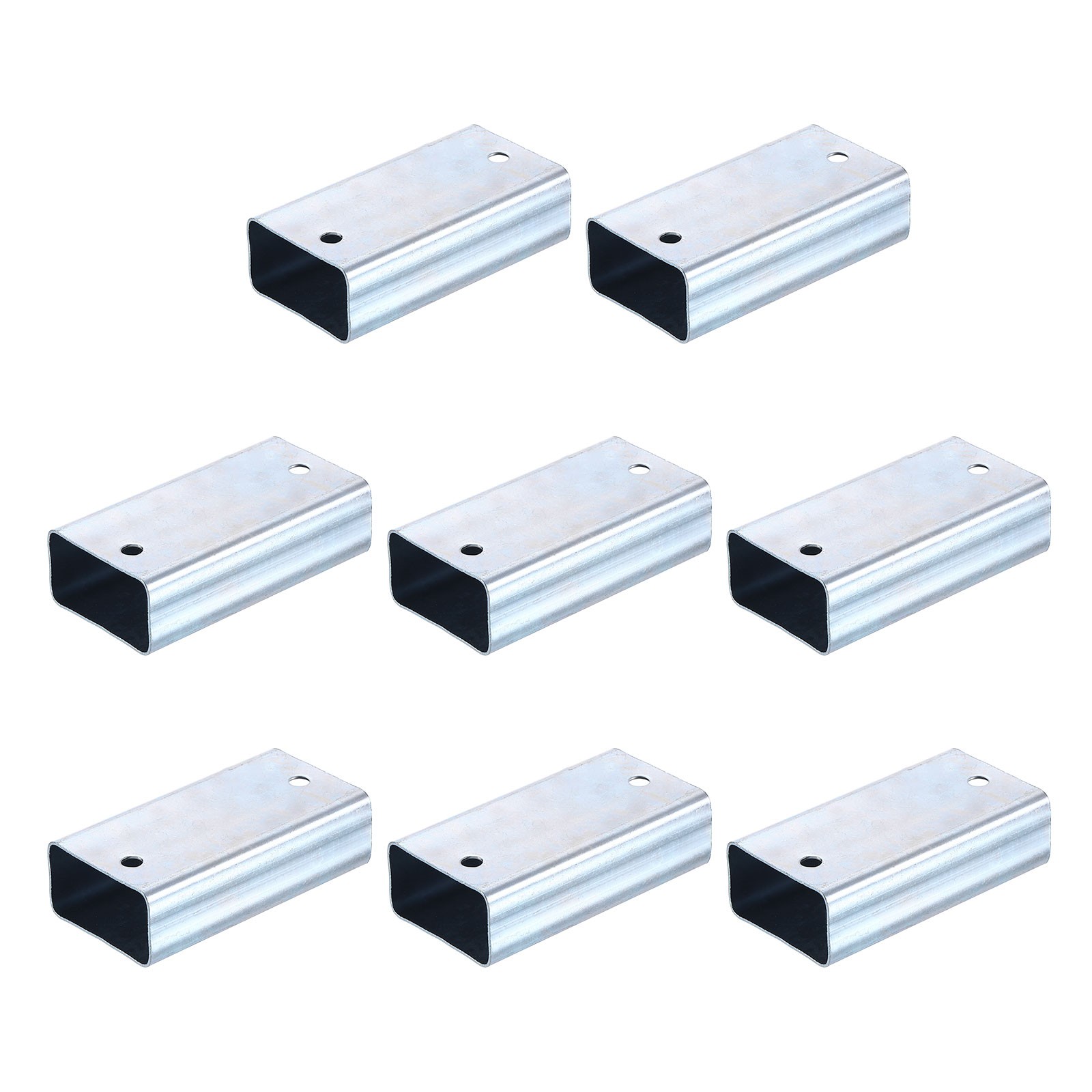 Square Pipe Fitting, Woodworking Base Kit for 1.6" x 0.83" Lumber (8 Pack)