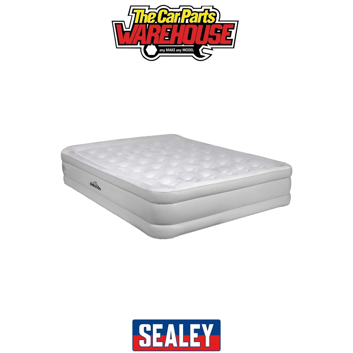 Sealey DL145 Dellonda Raised Air Bed with Removable Electric Pump & Stora