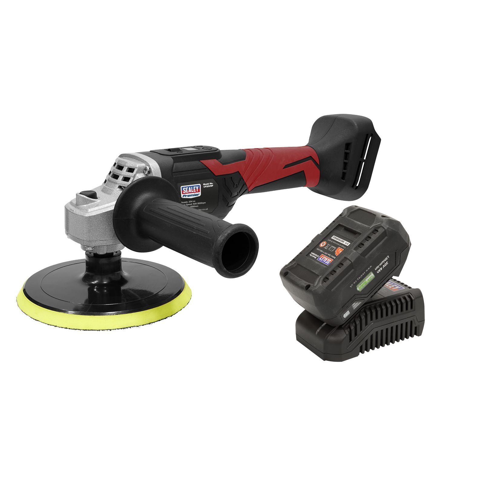 Sealey CP20VRPKIT Cordless Rotary Polisher Kit 20V 150mm