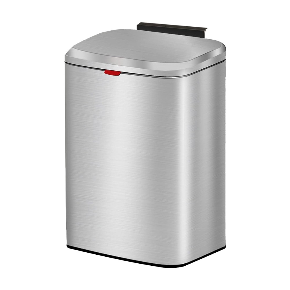Hanging Kitchen Stainless-Steel Small Trash Can with Lid, 2-In-1 Kitchen1055
