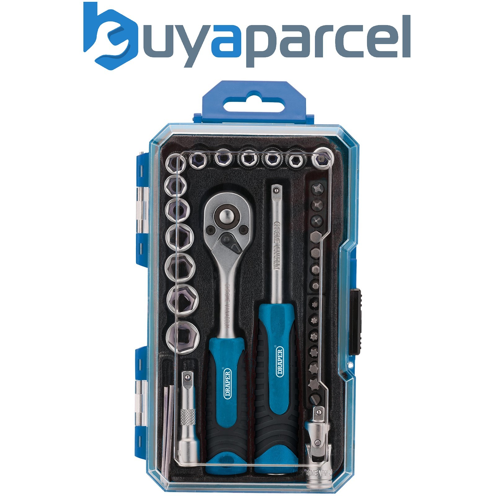 Draper 04777 Socket Set, 1/4" Sq. Dr. (35 Piece)