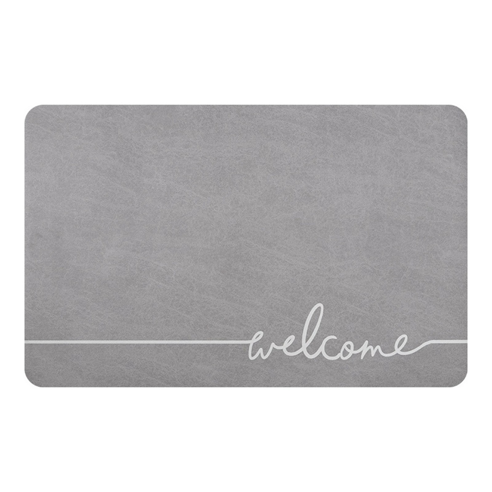 Bath Mat Super Absorbent Drying Non Slip Home Diatomite Mat Grey S7C35779