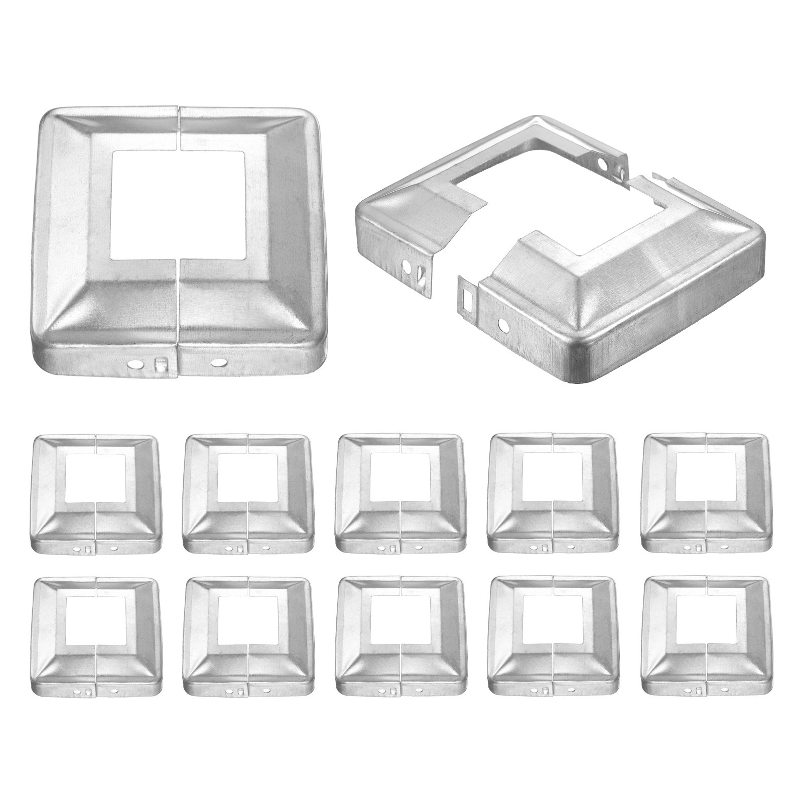 12Pcs Post Base Cover, 3.75x3.75 Split Style Post Skirt Column Wrap(1.6x1.6)