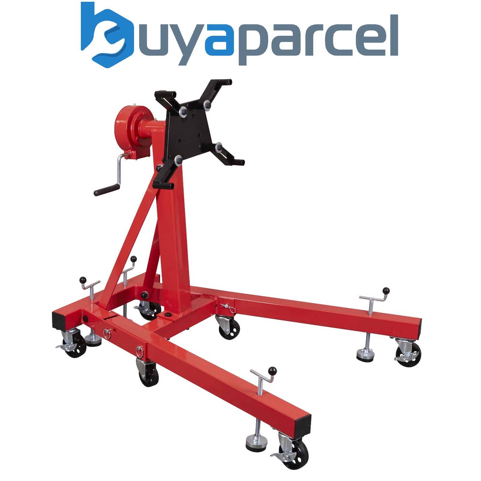 Sealey ES680D Folding 360� Rotating Engine Stand with Geared Handle Drive 680kg