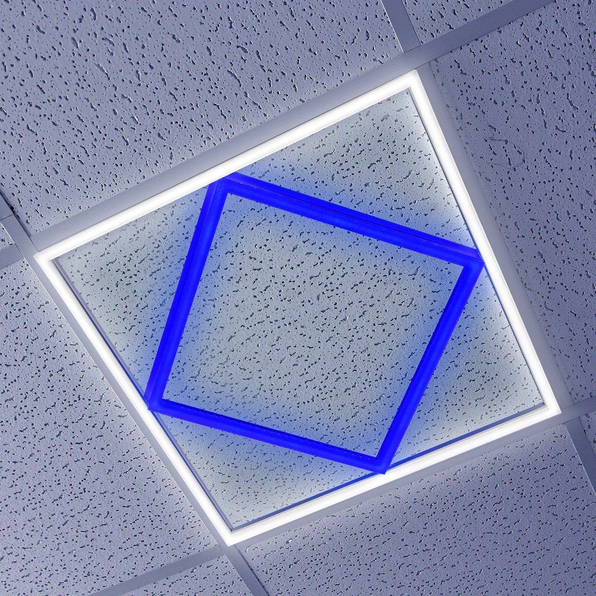 64W Ceiling Border Line LED Frame Panel Light 600x600 Recessed 6500K Blue PFL03