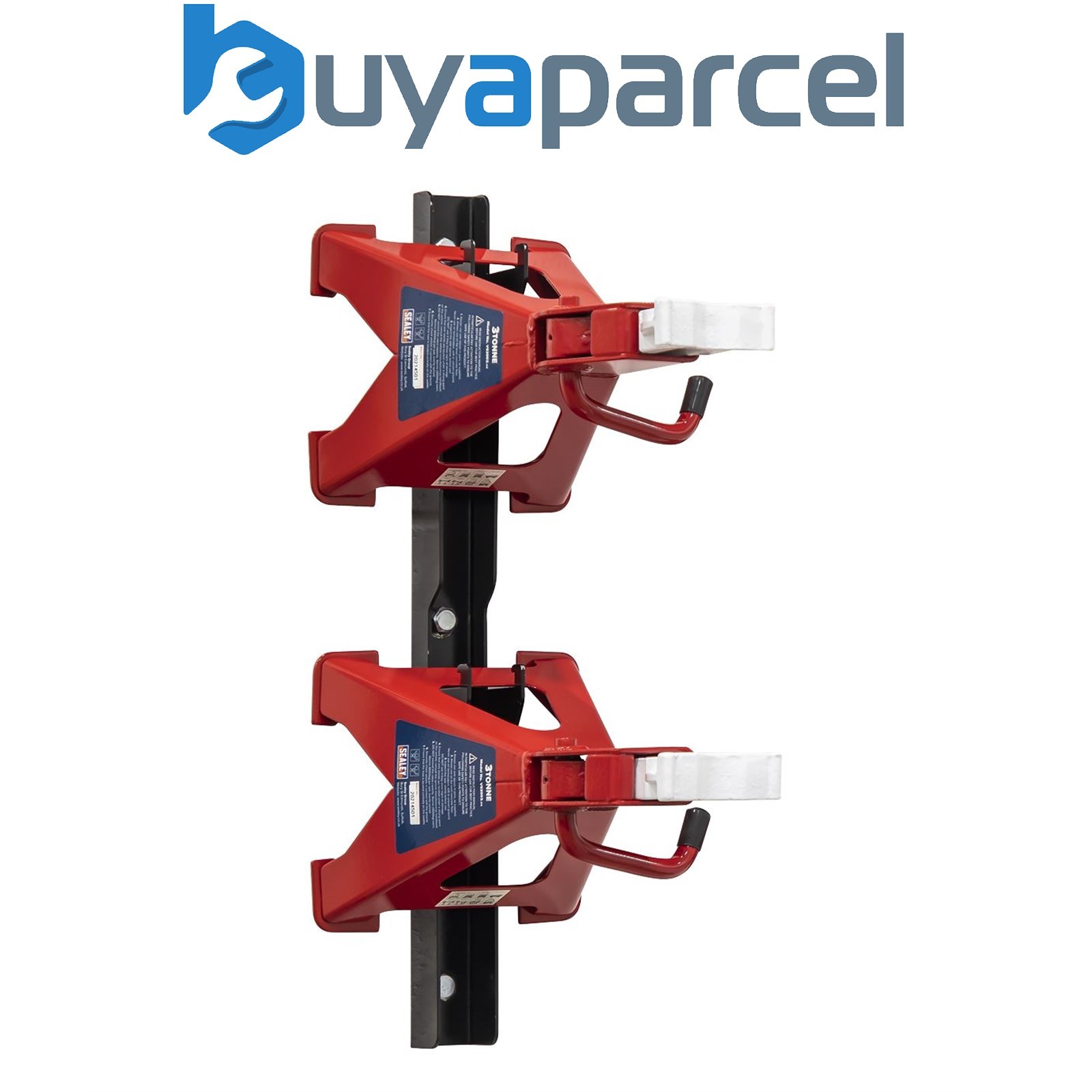 Sealey VS2003COMBO Axle Stand & Axle Stand Storage Rack Combo 3 Tonne