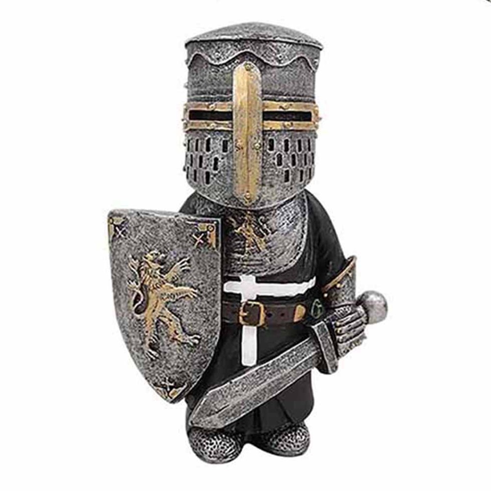 3X(Exquisite Knight Dwarf Guard, Garden Decorations,Knight Gnomes Guard9579