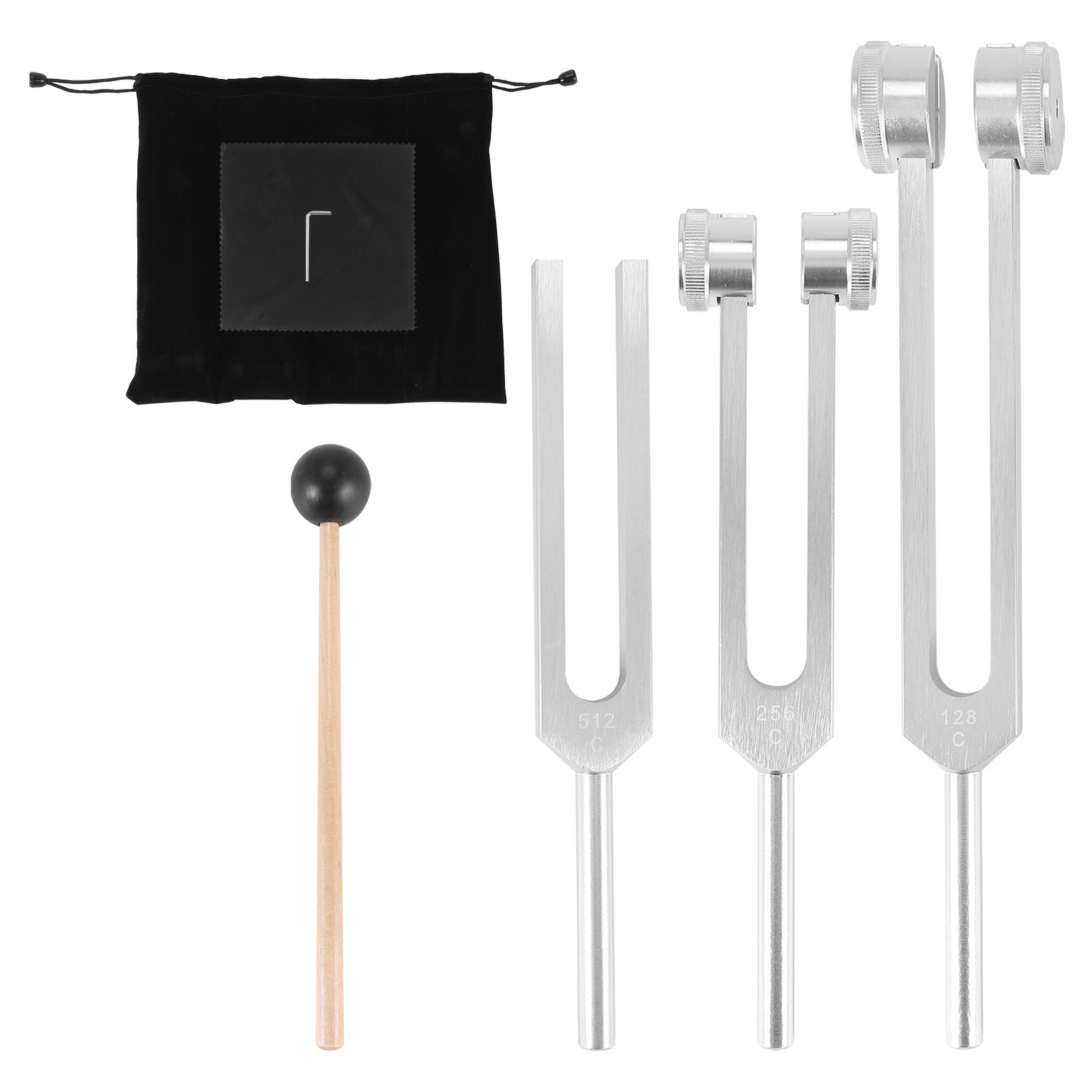 2X(Tuning Forks Set-128 Hz, 256 Hz, 512 Hz,Tuning Forks Perfect for Healing9295