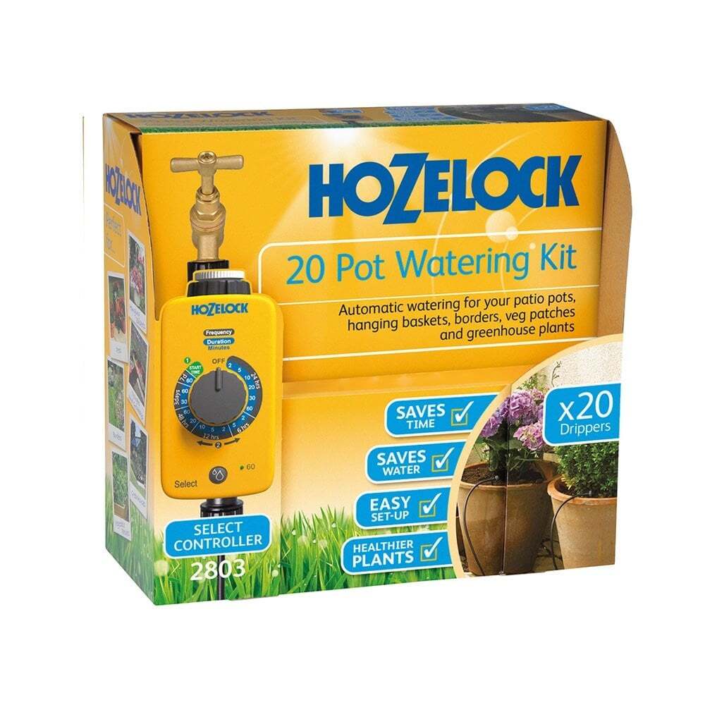 Hozelock Automatic 20 Pot Watering Kit - Control Timer Irrigation System HOZ2803
