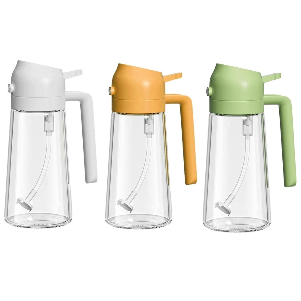 3PCS Oil Dispenser for Kitchen 2 in 1 Oil Dispenser and Oil Sprayer8327
