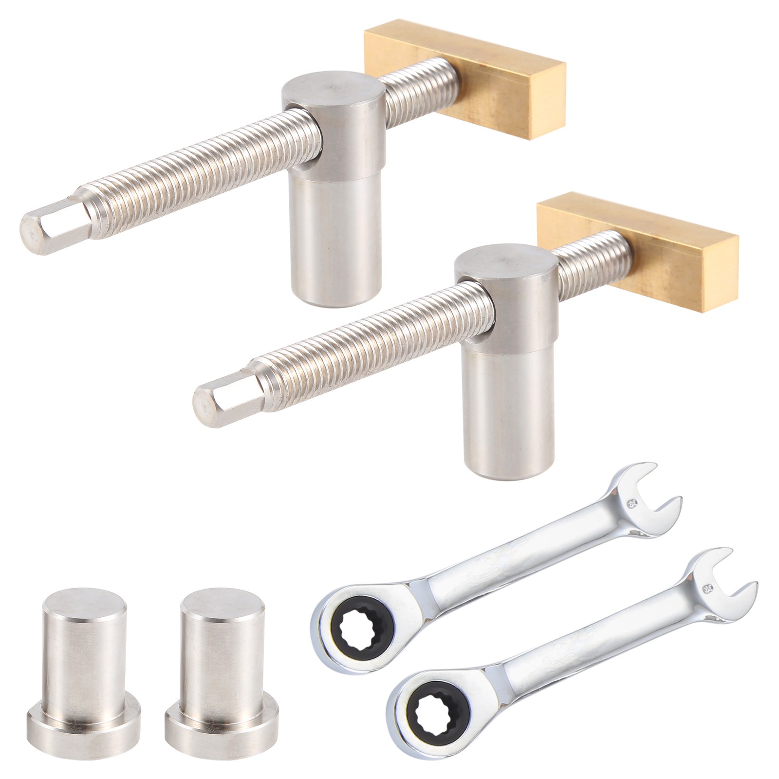 Woodworking Adjustable Desktop Clip with 4Pc 20mm Dog Holes Stop,Clip Clamp1804