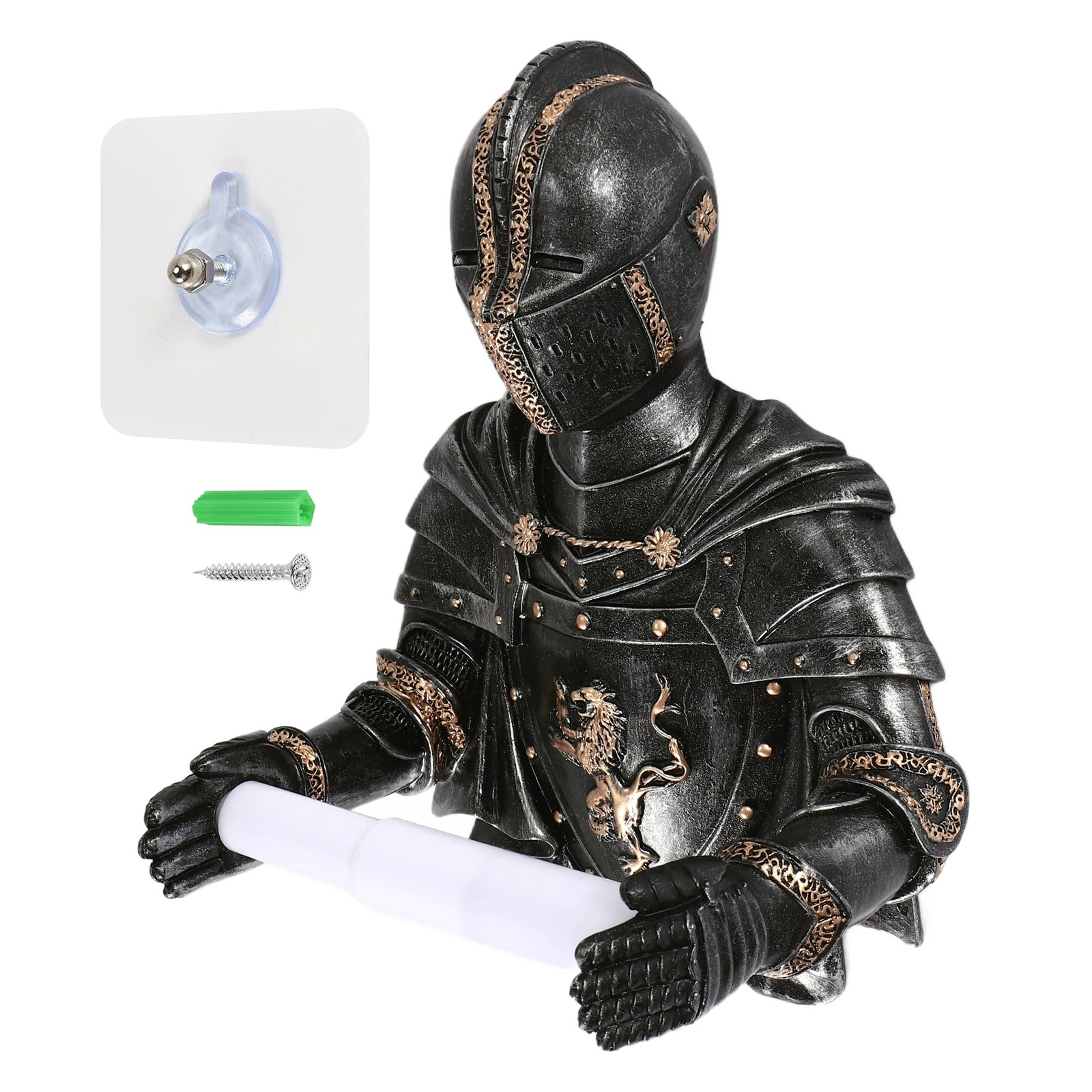 Toilet Holders Roll Medieval Statue Knight to Remember Gothic Bathroom7175