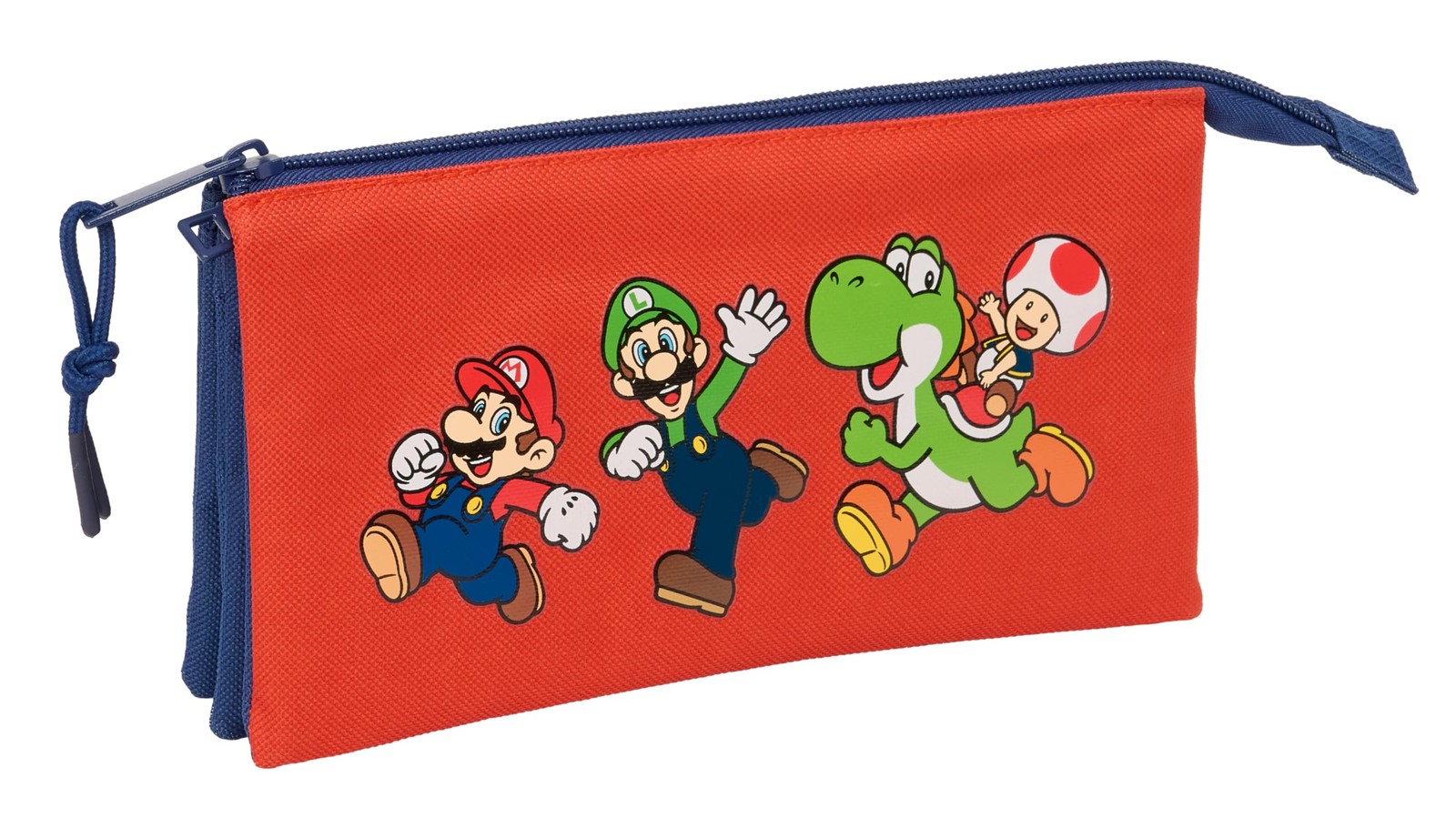Super Mario Mamma MIA – Triple Pencil Case, Children's Pencil Case, Ideal for Sc