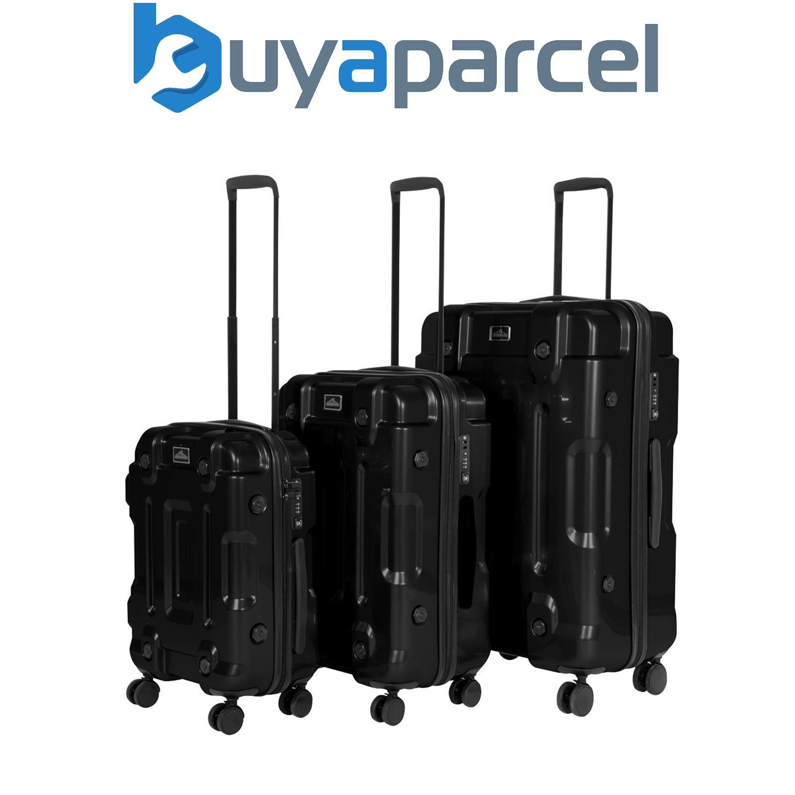 Sealey DL10 Dellonda Lightweight ABS Luggage Set 3pc - Black