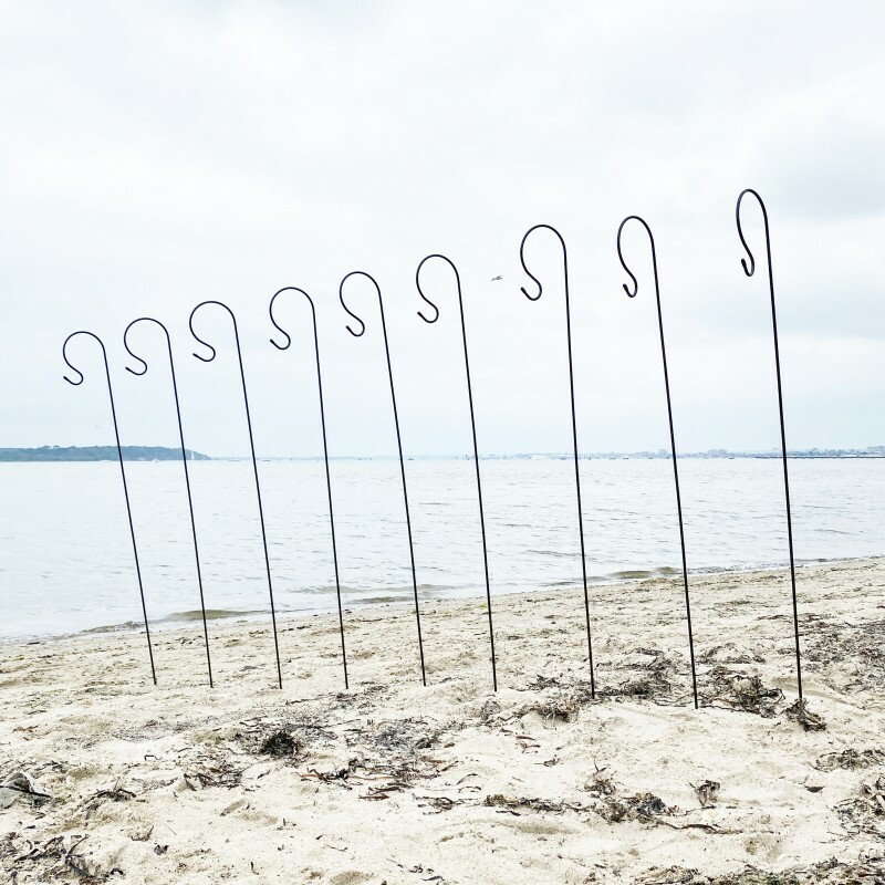 Shepherd's Crook Hook Stand for Bird Feeders & Candle Lanterns 1.5m - Pack of 20