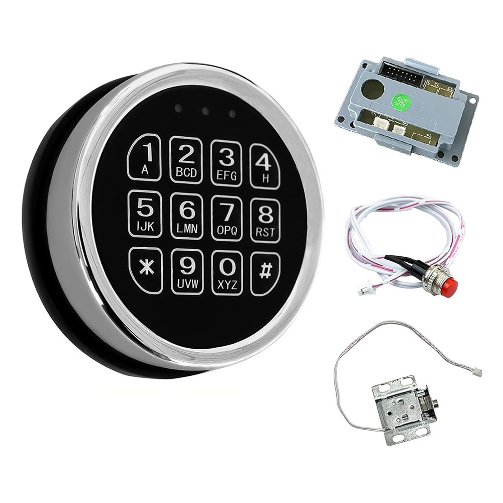 Lock Replacement, Zinc Alloy Keypad Lock with Solenoid Access,14 Ribbon8495