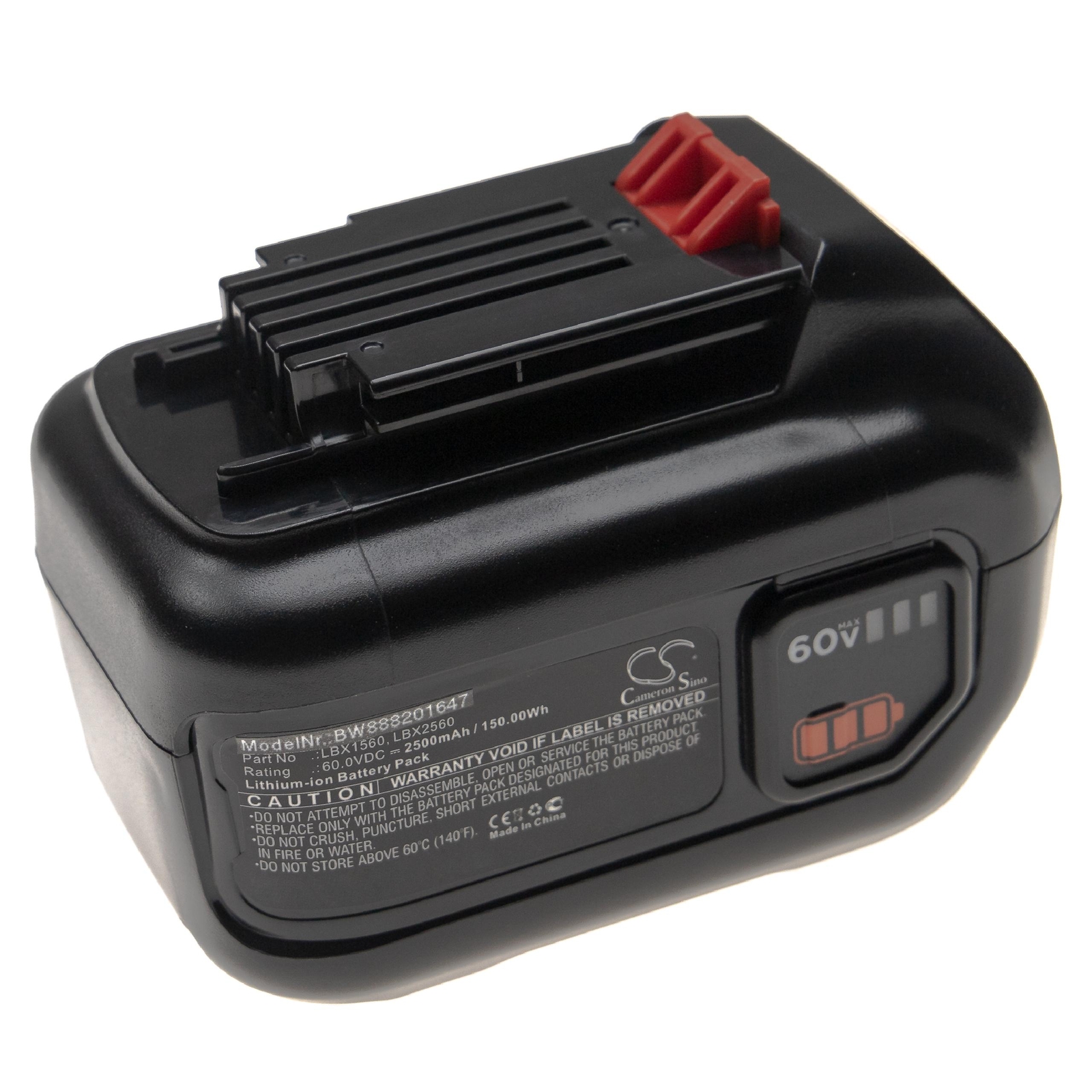 Battery for Black & Decker 60V MAX trimmer LHT360 CM2060C LHT360CFF LHT360C 60V