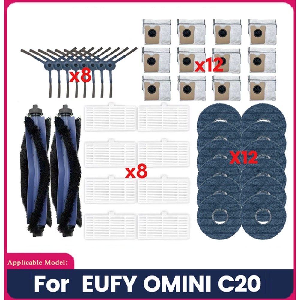 42PCS for Omini C20 Vacuum Sweeping Robotic Acessories Main Side Brush3230