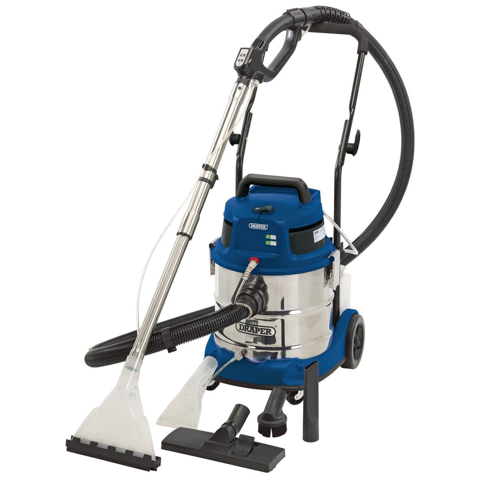 1x Draper 20L 1500W 230V Wet And Dry Shampoo/Vacuum Cleaner - 75442