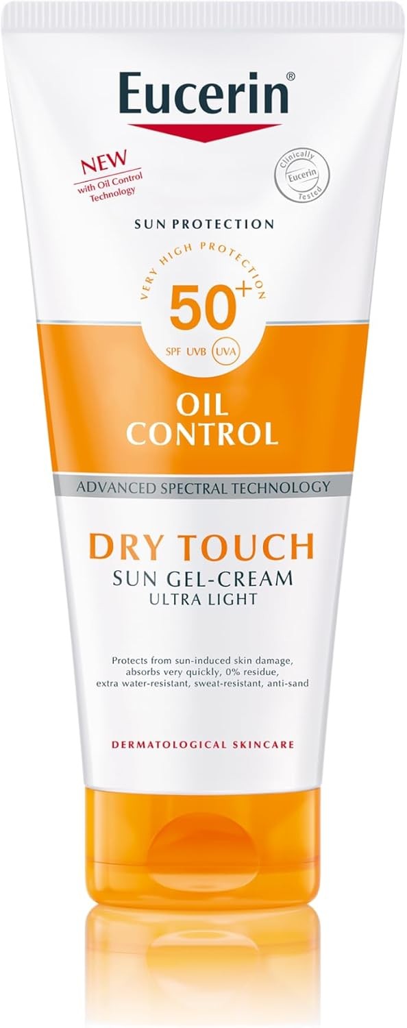 Eucerin Sun Body Oil Control Gel-Cream SPF 50+ 200ml, Ultra-Light Dry Touch Gel