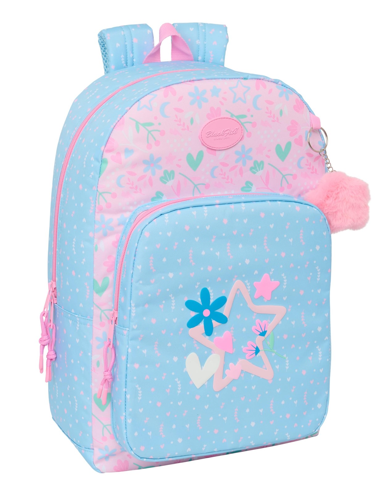 BLACKFIT8 SMILE School Backpack, Adaptable to Cart, Ideal for Children of Differ