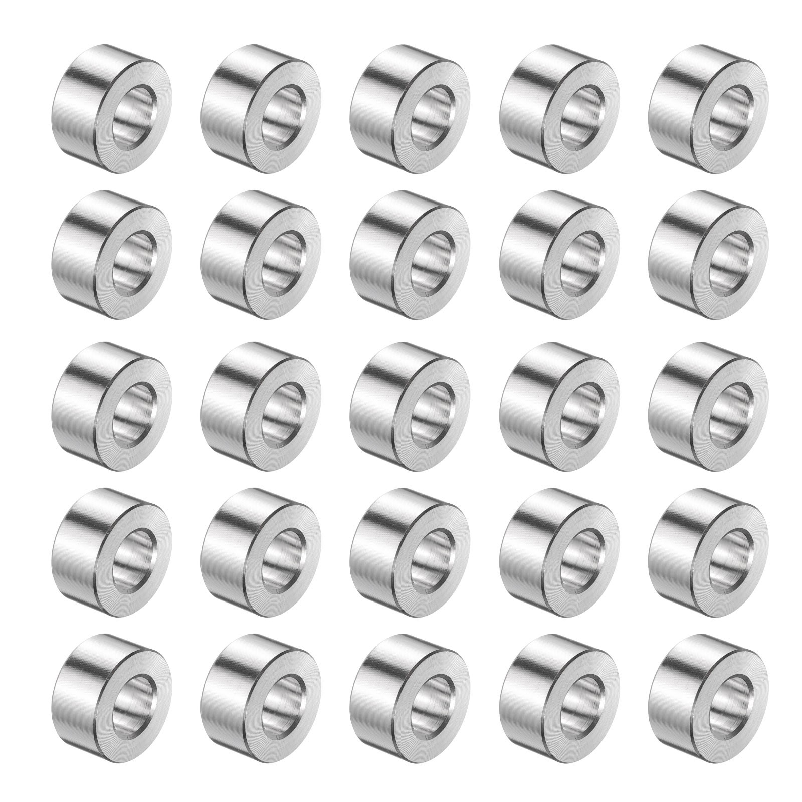 25pcs Stainless Steel Spacer 3/8" Bore x 3/4" OD x 3/8" Length