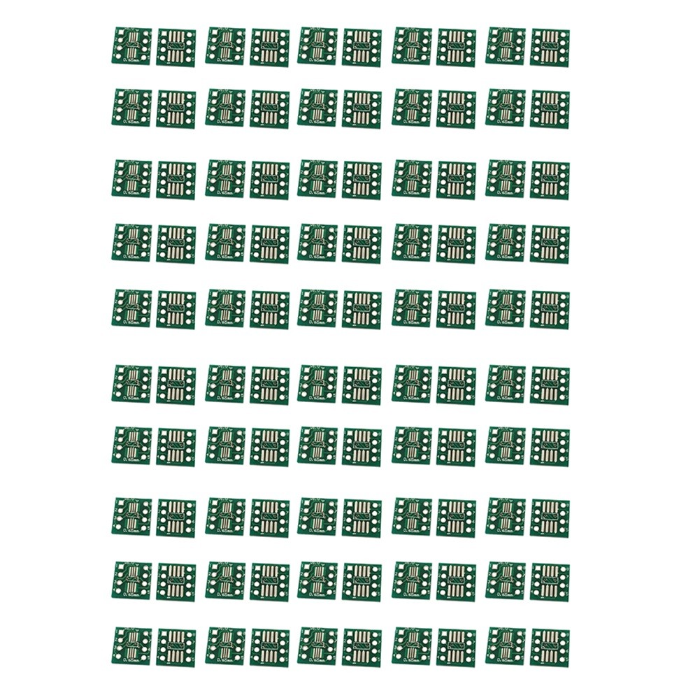 10X(100PCS SOP8 to DIP8 IC Adapter Converter Kit, SMD to DIP Socket Board,6649