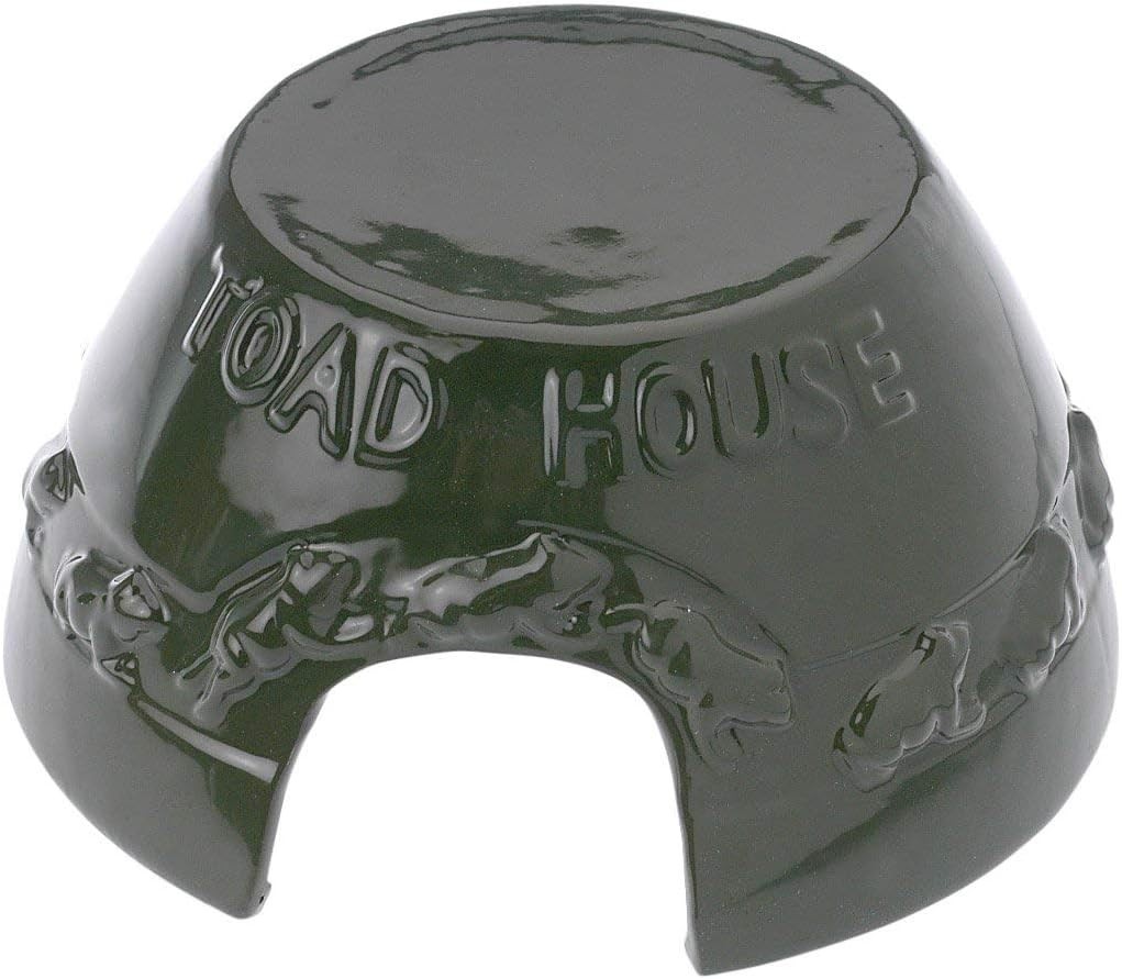 Esschert Design WA07 10 x 20 x 19cm Ceramic Toad House - Green
