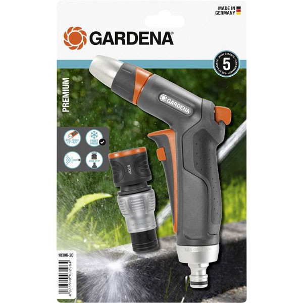 GARDENA Premium Cleaning Nozzle Set with Adjustable Flow