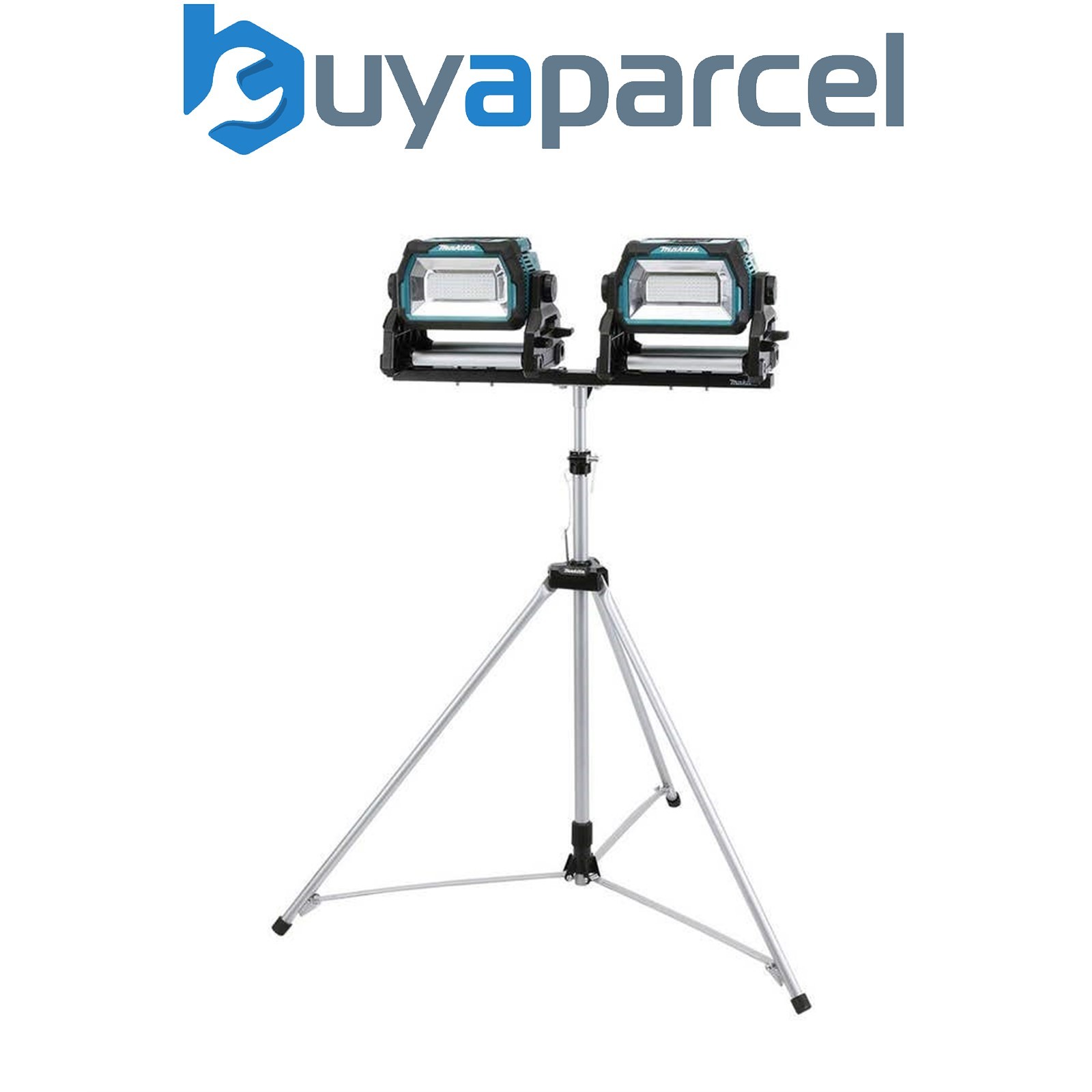 Makita DML809 18v 240v LXT Li-Ion LED Work Light Site Torch Twin Pack & Tripod