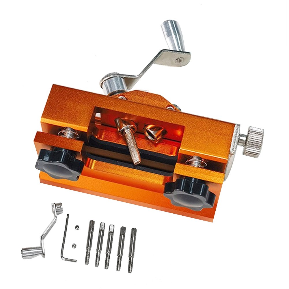 2X(Portable Chainsaw Sharpening Jig Aluminium Alloy Chainsaw Sharpener with1198