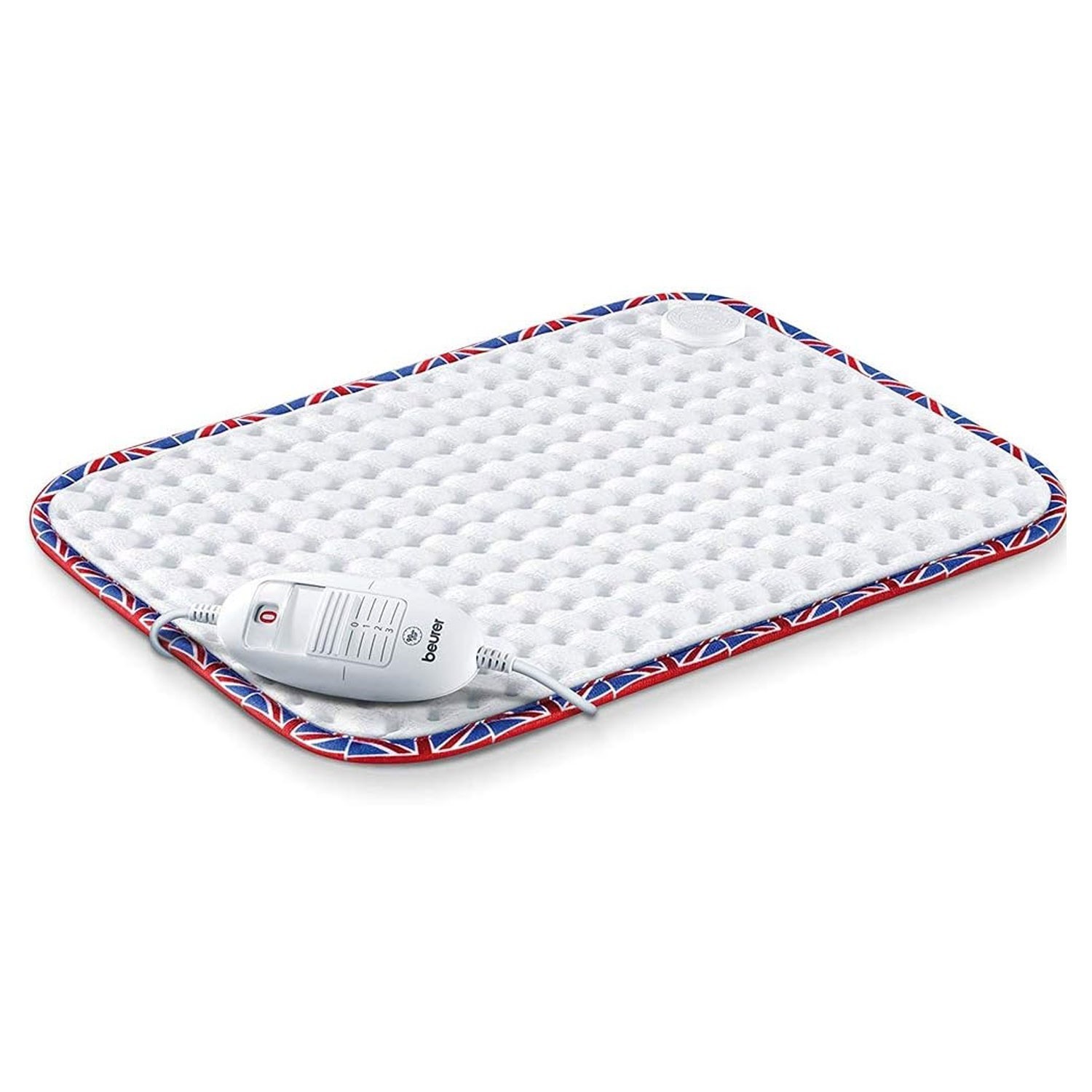 Beurer UK Luxury Heat Pad 100W – Soft Microfibre Fleece, Turbo Heating, White