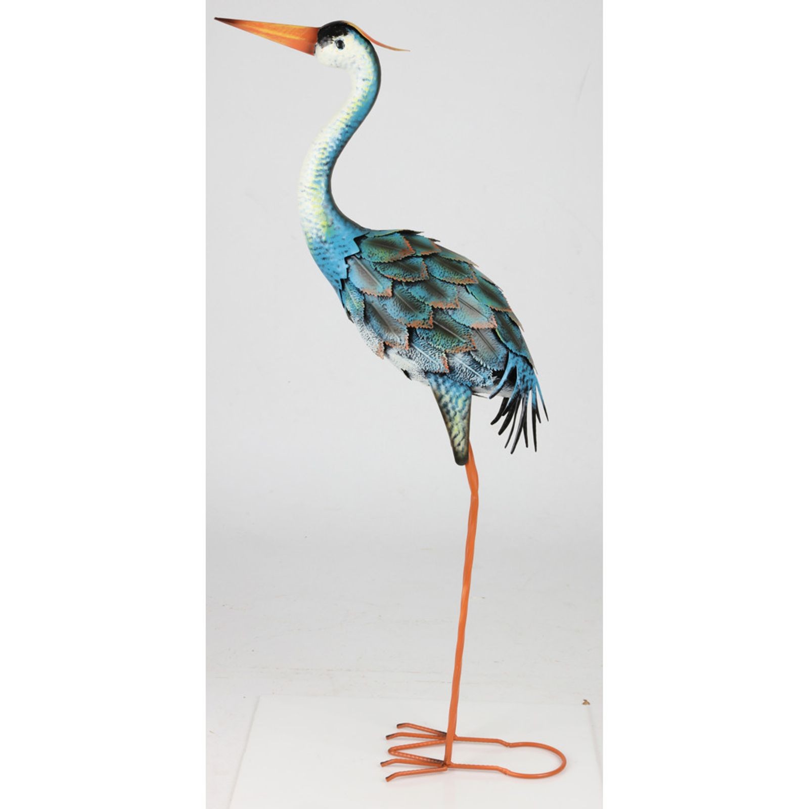 6x Decor Metallvogel Flamingo Grey Heron 85 CM Garden Decoration Metal Figure