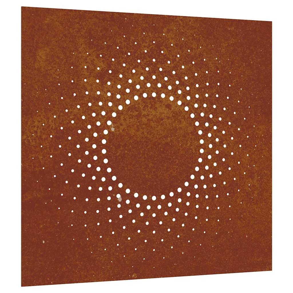 Garden Wall Decoration Art Decor Corten Steel Sun Design vidaXL