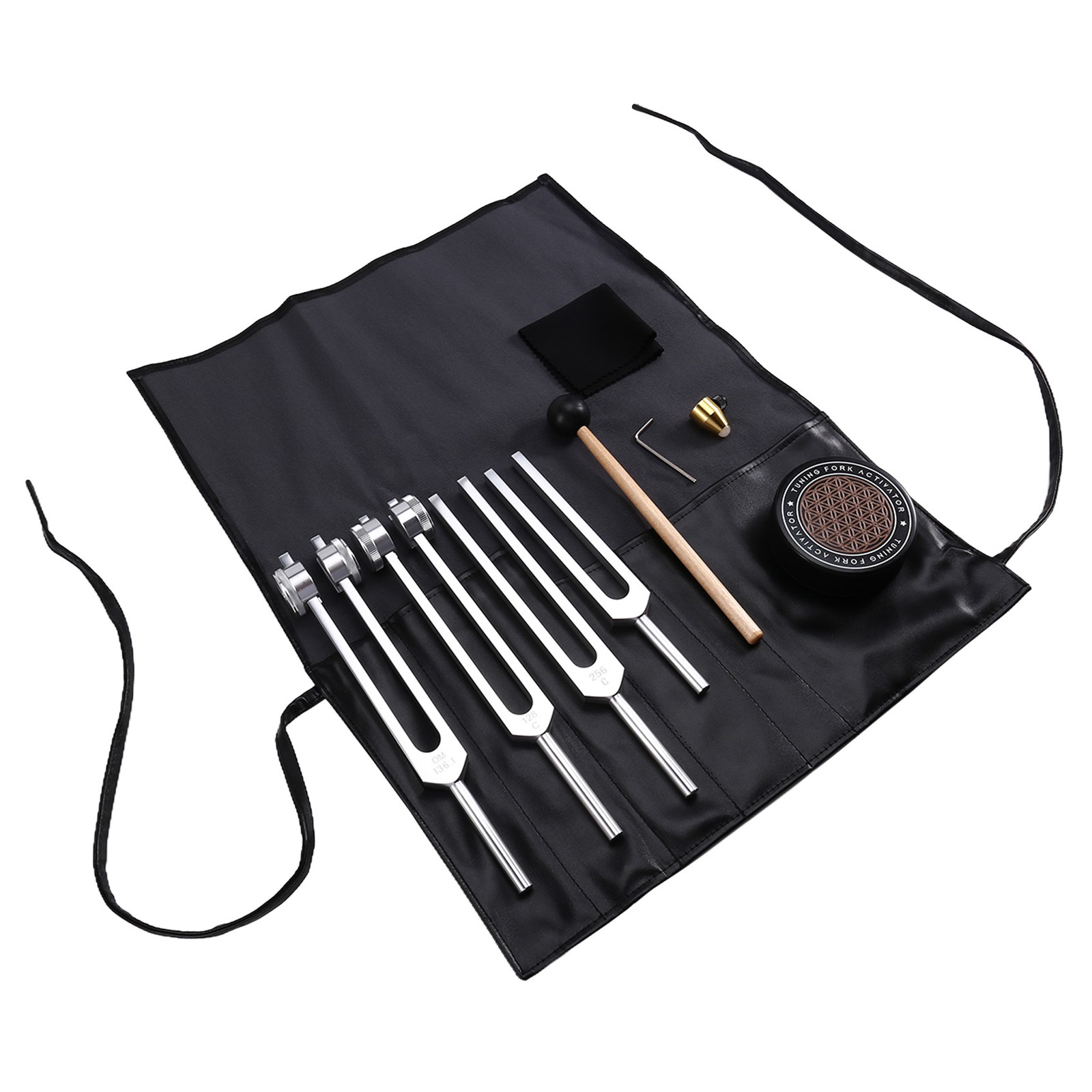 Tuning Forks for Healing Set 128Hz 136.1Hz 256Hz 384Hz Forks with Activator1712