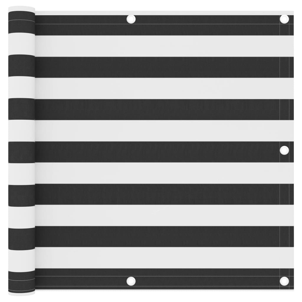 Balcony Screen Anthracite and White 90x500 cm Oxford Fabric Sunshade vidaXL