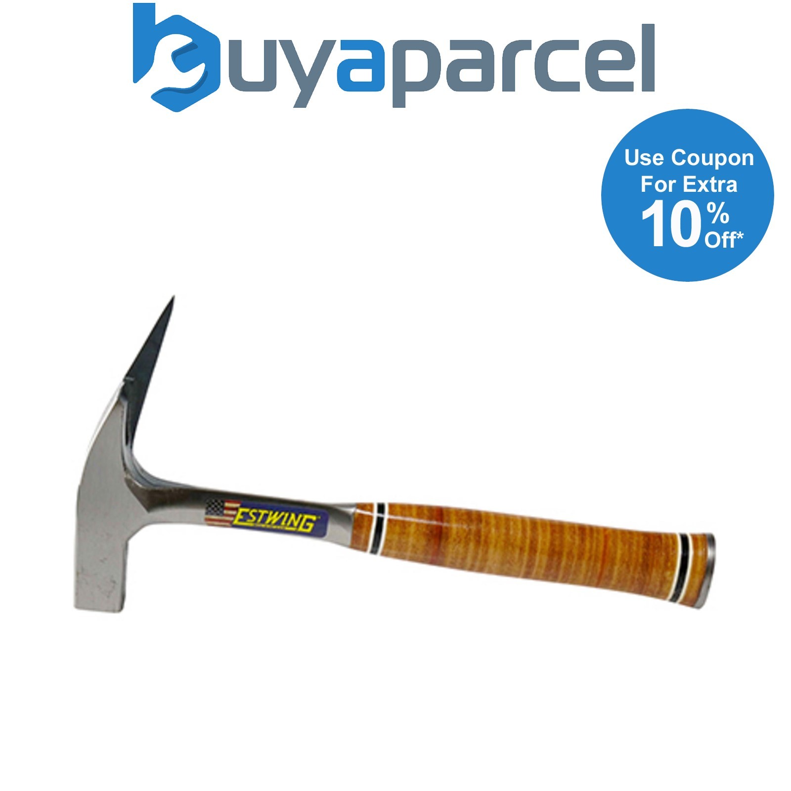 Draper 23517 Estwing E239MM Milled Face Roofers Pick Hammer with Leather Grip, 2