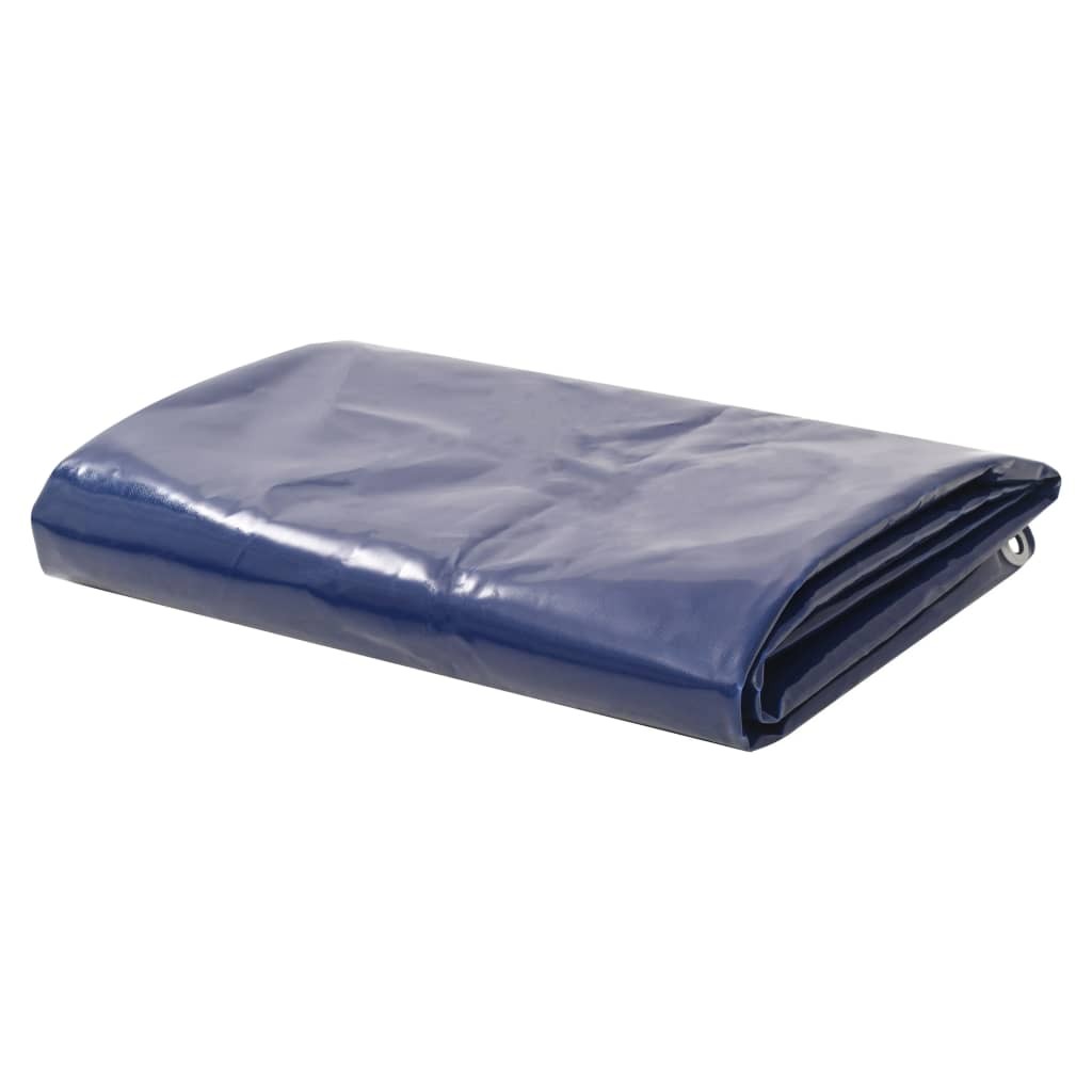 Tarpaulin 650g/m² 3x3m Blue Water-resistant Camping Cover Ground Sheet vidaXL