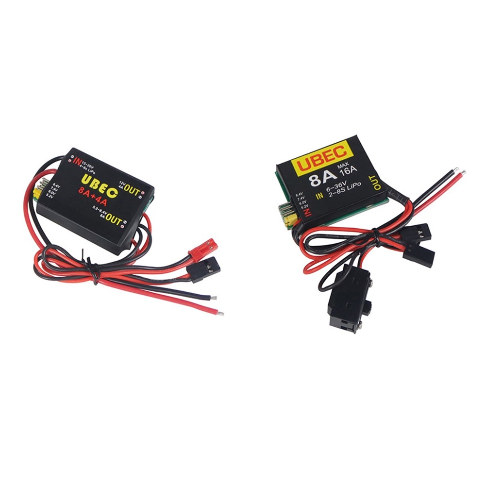 2PCS 2S-6S 6-36V UBEC-8A BEC DUAL UBEC 8A /16A 5.2/6.0/7.4V/8.4V for 2829