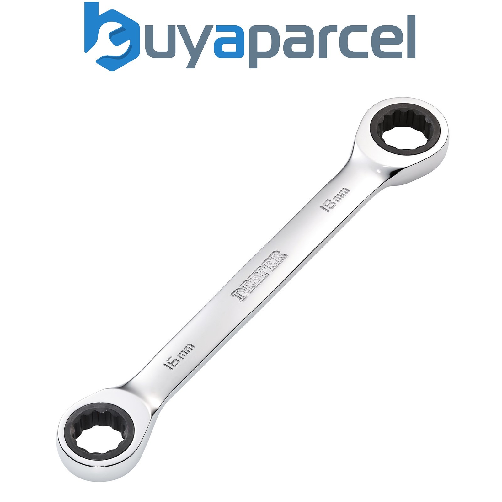 Draper 27739 Draper HI-TORQ Metric Double Ratchet Ring Spanner, 16 x 18mm