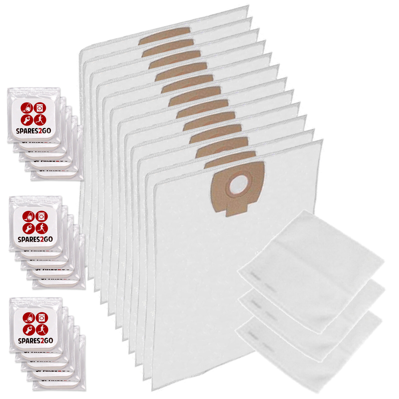Cloth Filter Dust Bags x 12 for NILFISK ALTO AERO Vacuum Cleaner + Fresh