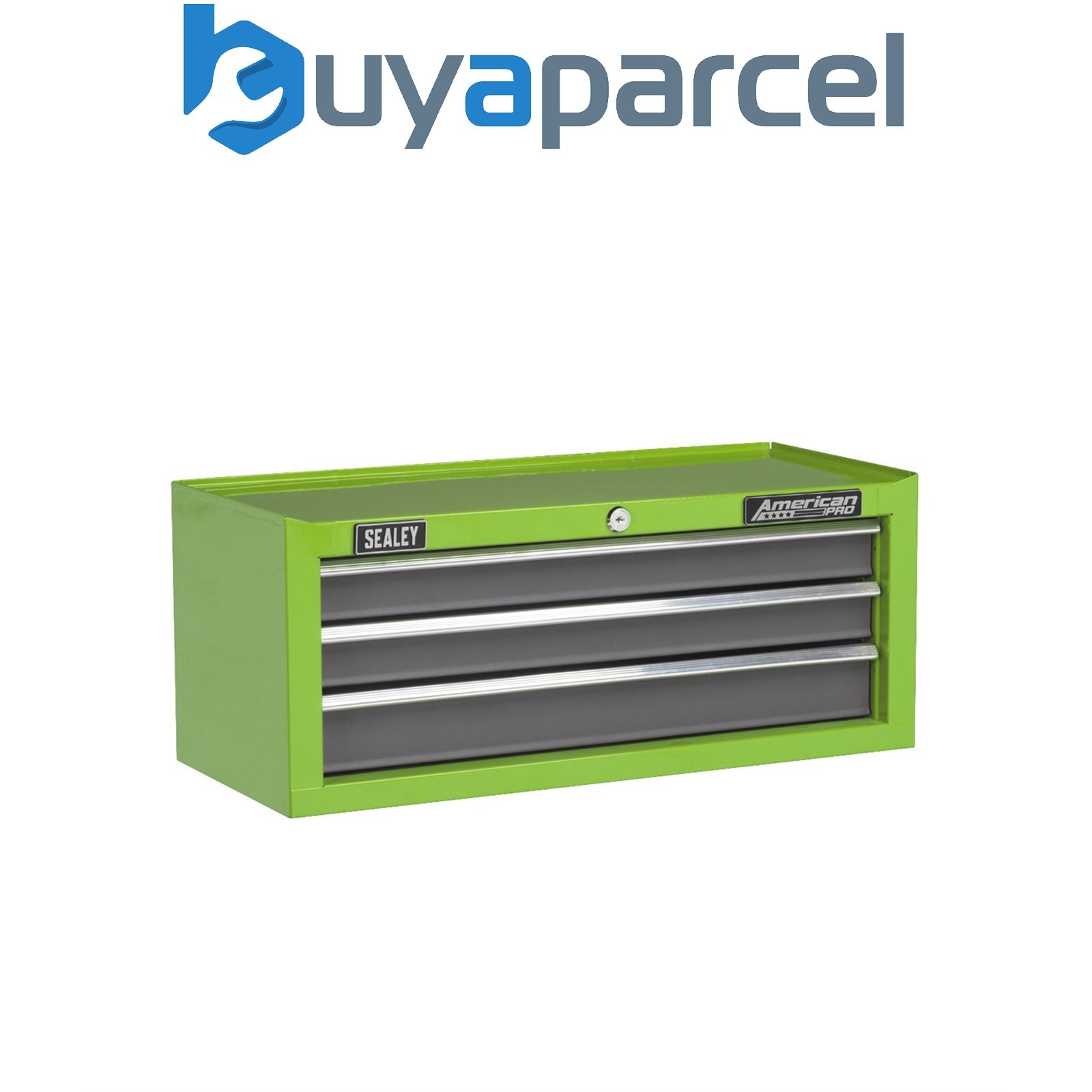 Sealey AP22309BBHV American PRO Mid-Box Tool Chest 3 Drawer - Green/Grey