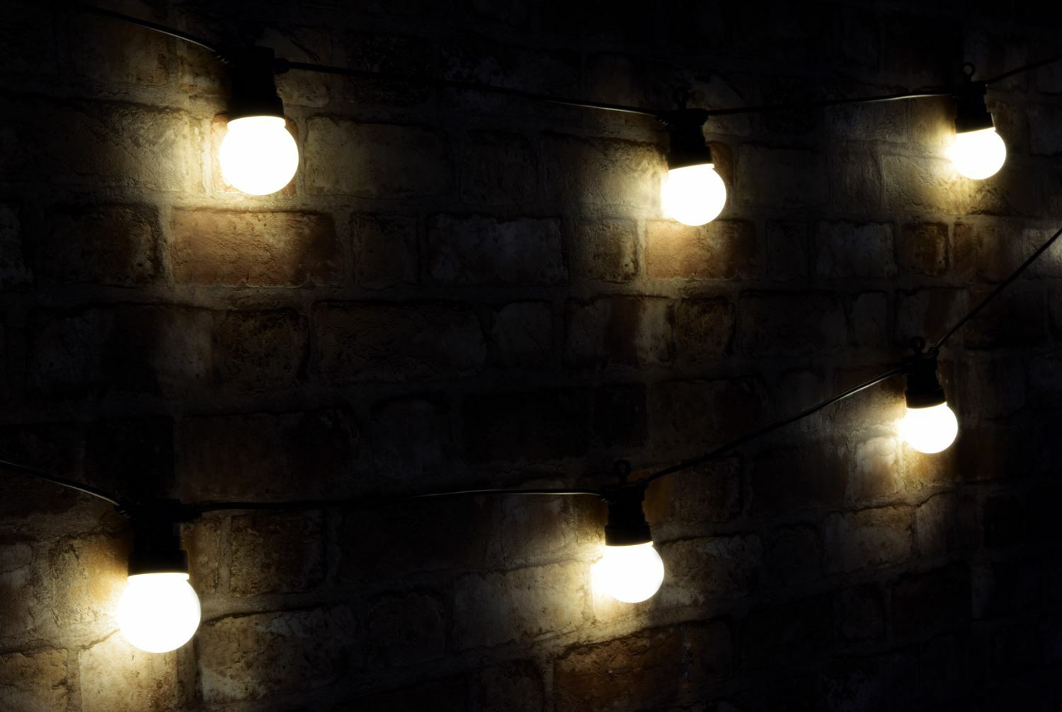 10m Festoon Waterproof LED Outdoor Garden BBQ String Lights Warm White