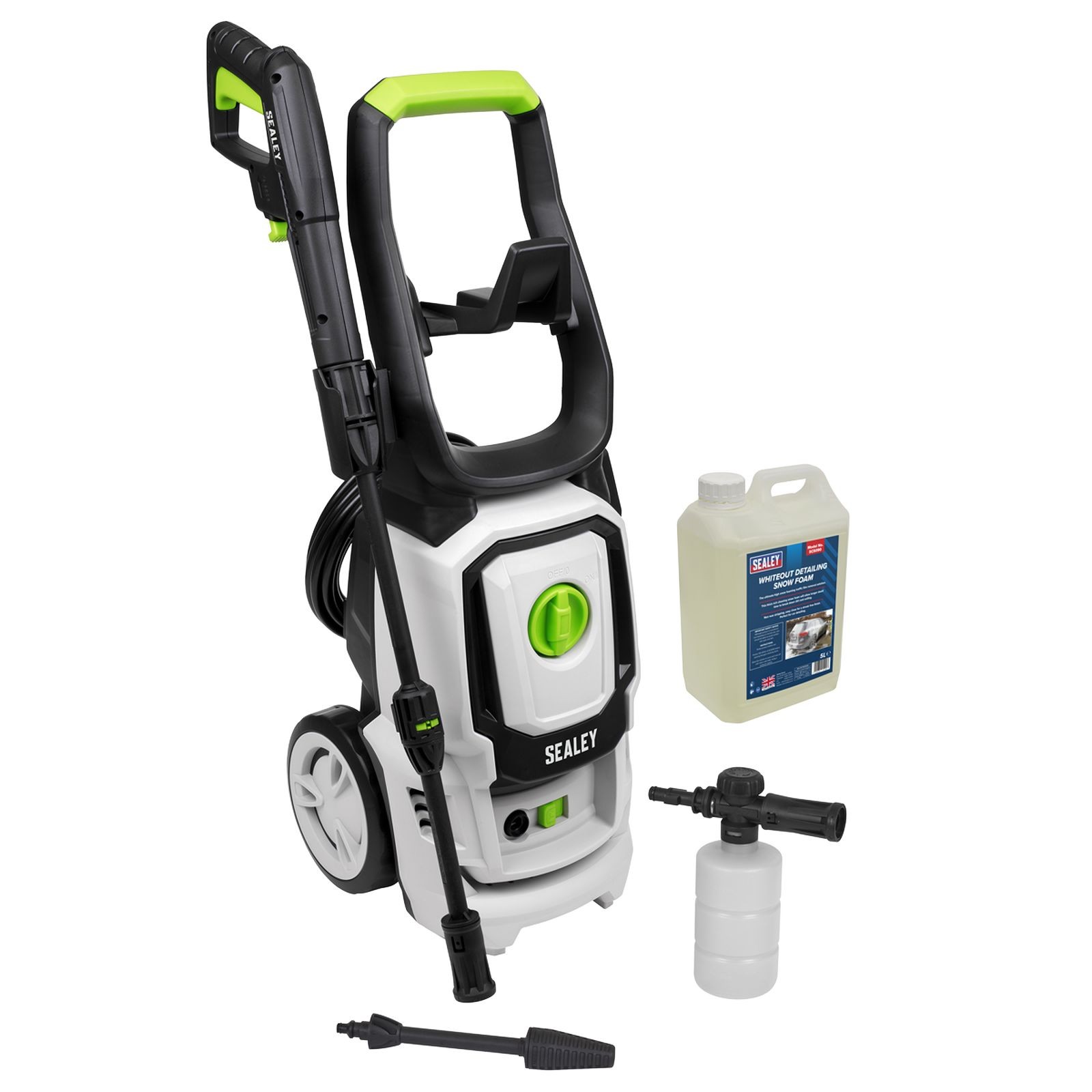 Sealey Pressure Washer 130bar 420L/hr with Snow Foam - PW1860COMBO