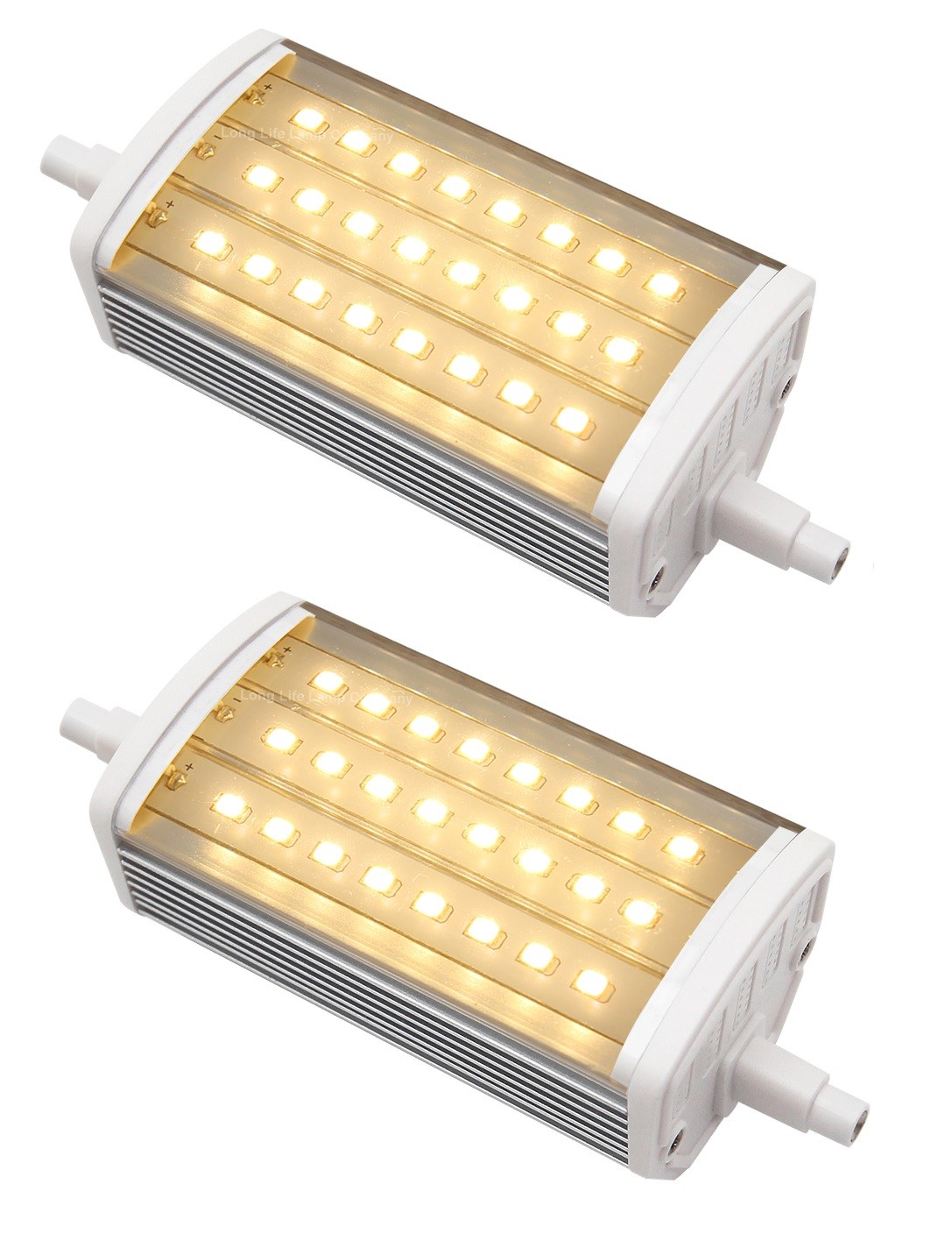 2 x J118 LED Replacement Security Pir Flood Light Bulb R7s LED 118mm Warm White
