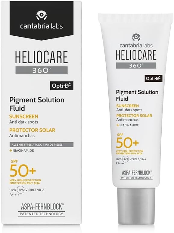 Heliocare 360 Pigment Solution Fluid SPF50 Sun Cream with Anti-Pigmentation Pro