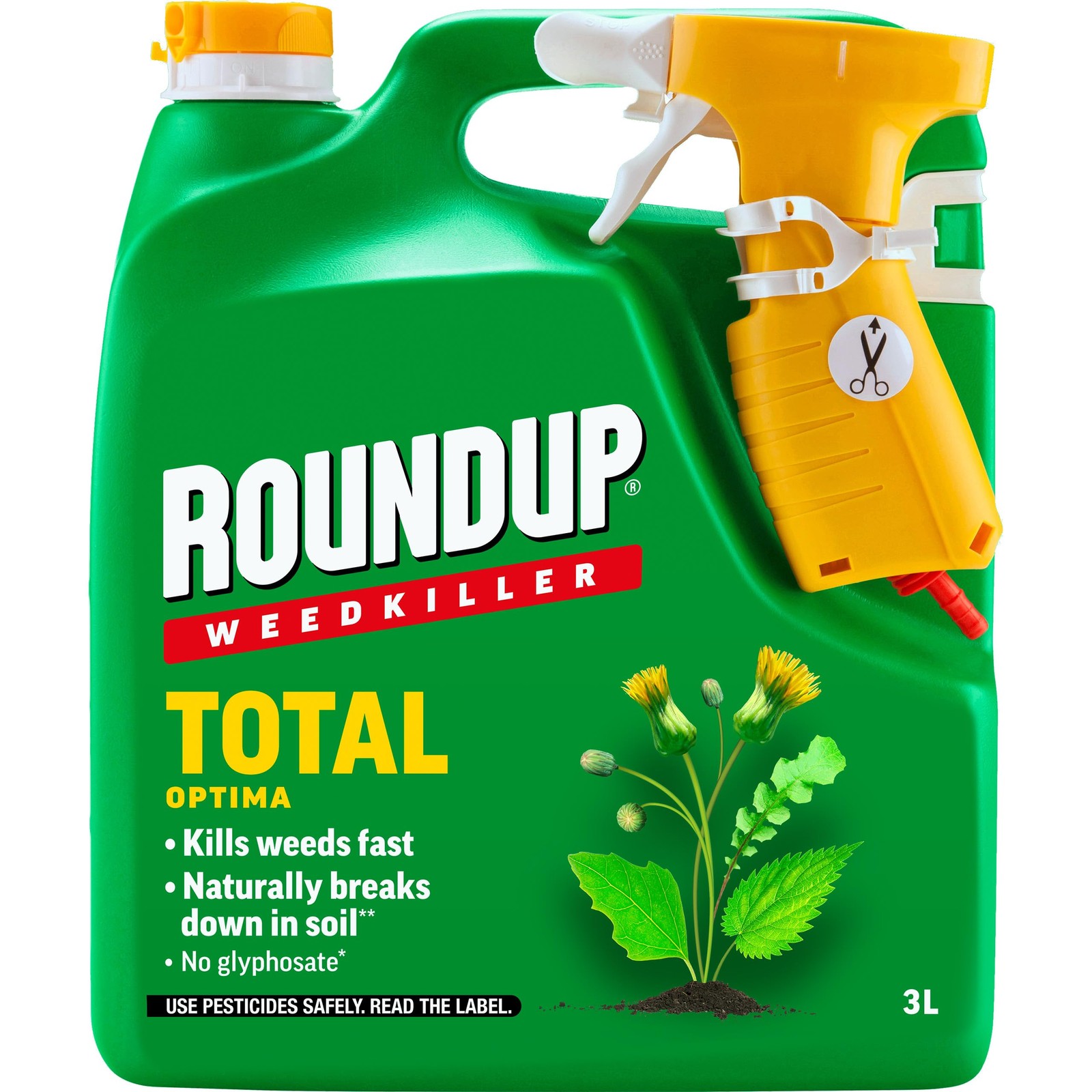 Roundup Weedkiller Total Optima, spray, 3 litre